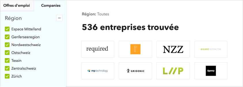 Liste d'entreprises